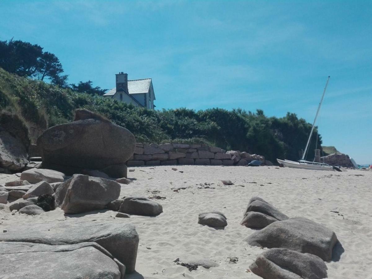 Vue Mer Cote De Granit Rose En Bretagne Trébeurden Exteriér fotografie